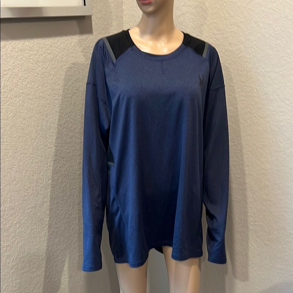 Spyder Blue Long Sleeve Tee